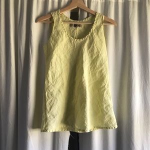 FLAX Designs Linen Bias Tank